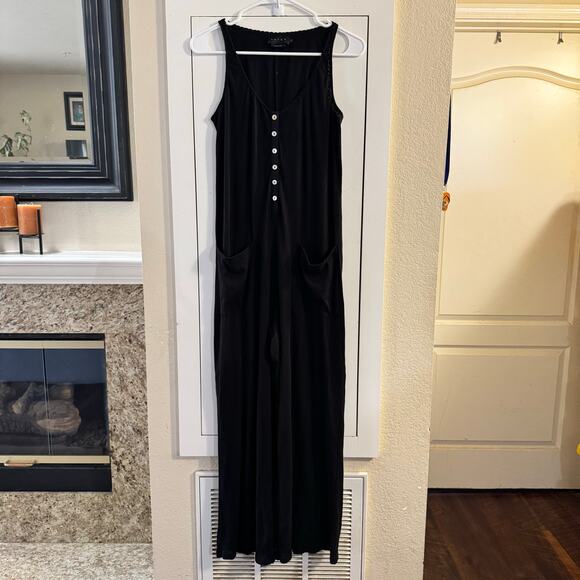 Hatch The Cotton Maternity Nursing Friendly Jumpsuit Black Size XS/S - Picture 6 of 13